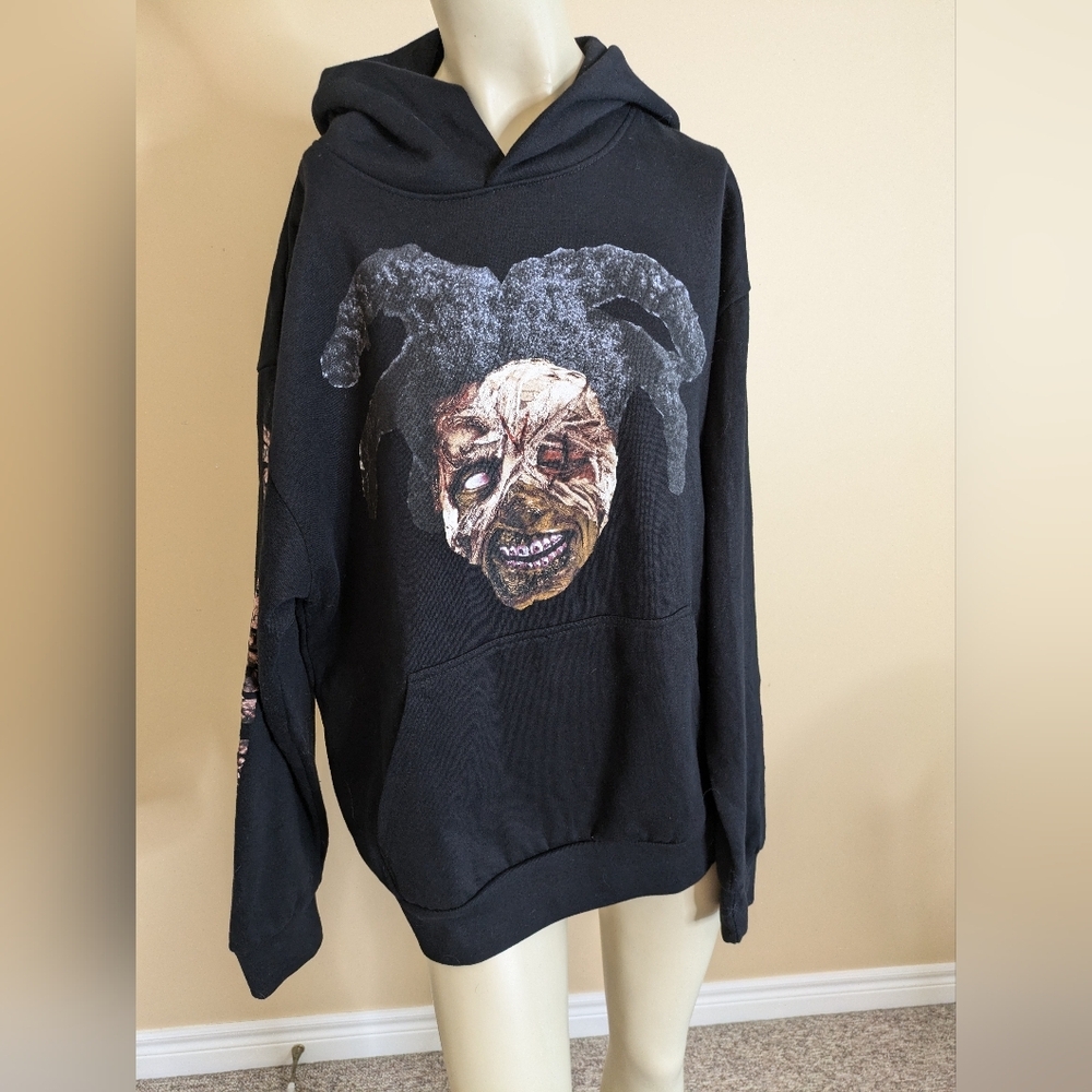 Vlone Kodak Black Zombie Hoodie Black Sweatshirt Pullover Men's Large